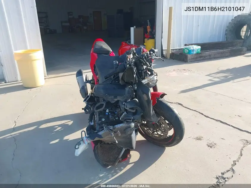 2017 Suzuki Gsx-R1000 VIN: JS1DM11B6H2101047 Lot: 45666583