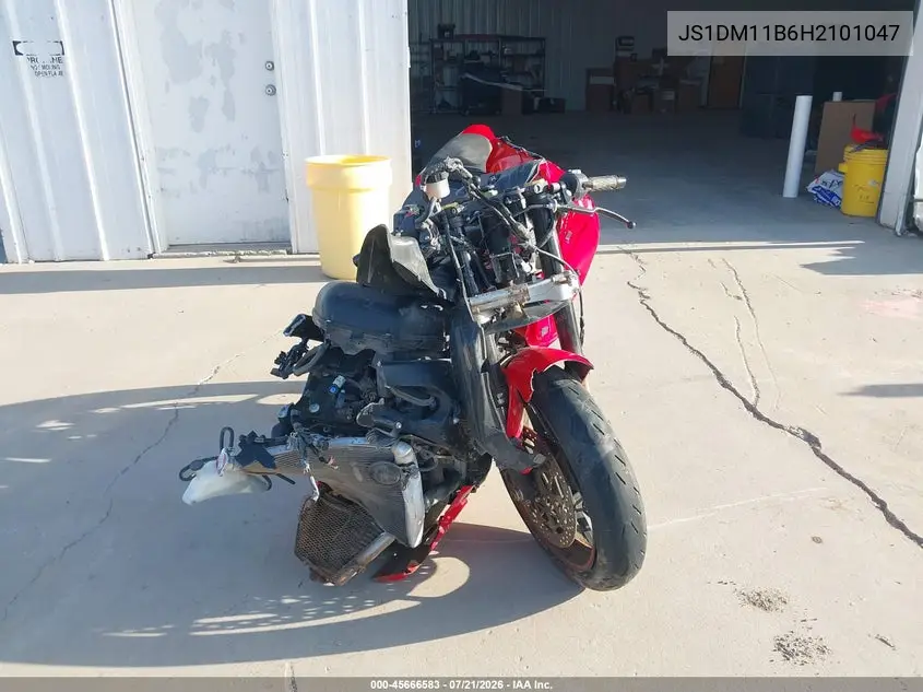 2017 Suzuki Gsx-R1000 VIN: JS1DM11B6H2101047 Lot: 45666583