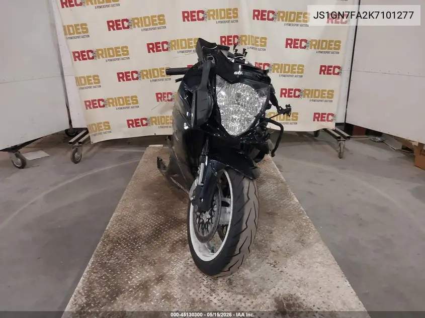 2019 Suzuki Gsx-R600 VIN: JS1GN7FA2K7101277 Lot: 45130300