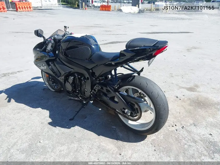 2019 Suzuki Gsx-R600 VIN: JS1GN7FA2K7101165 Lot: 45375952