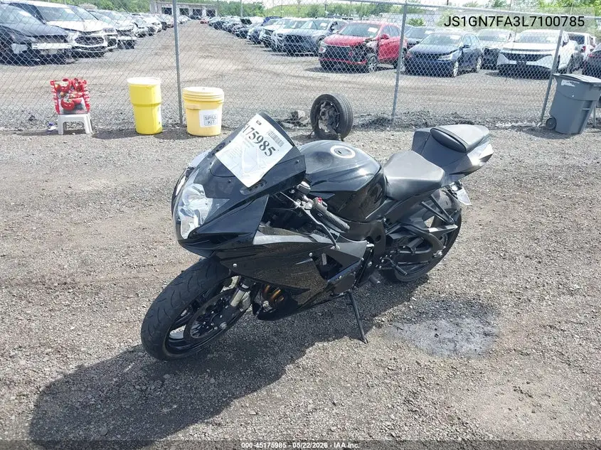 2020 Suzuki Gsx-R600 VIN: JS1GN7FA3L7100785 Lot: 45175985