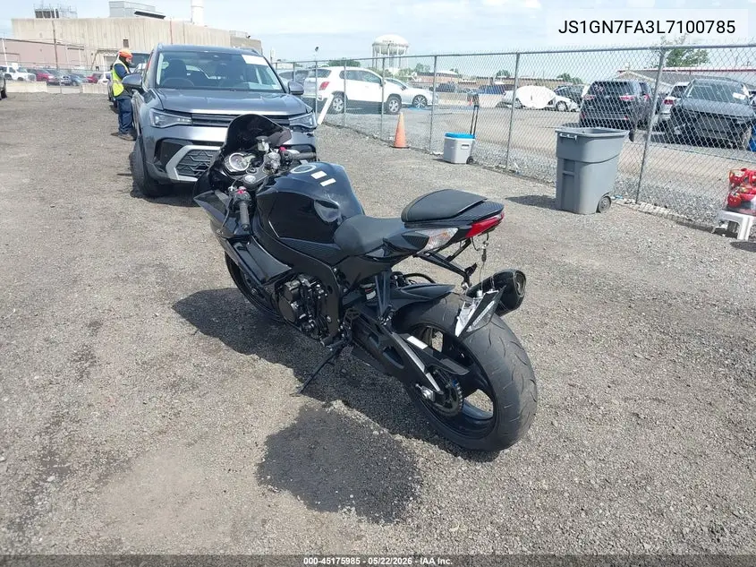2020 Suzuki Gsx-R600 VIN: JS1GN7FA3L7100785 Lot: 45175985
