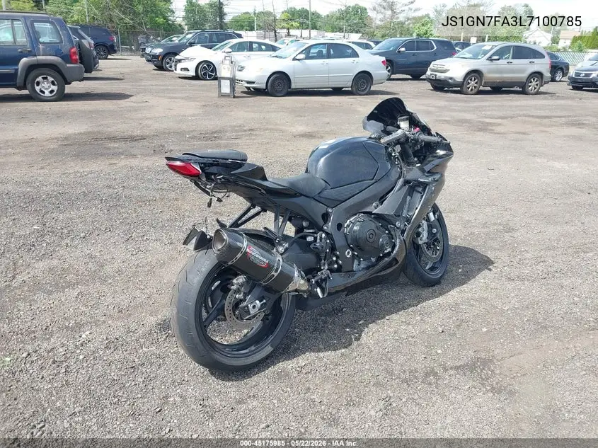 2020 Suzuki Gsx-R600 VIN: JS1GN7FA3L7100785 Lot: 45175985