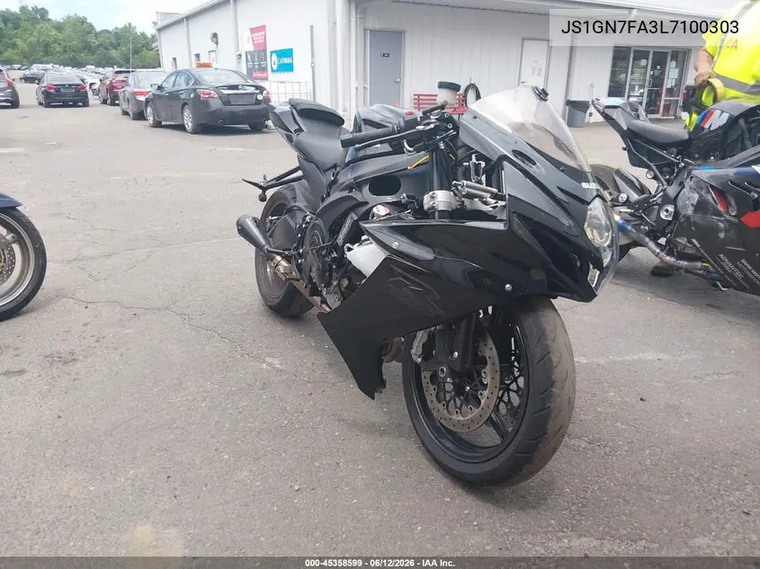 2020 Suzuki Gsx-R600 VIN: JS1GN7FA3L7100303 Lot: 45358599