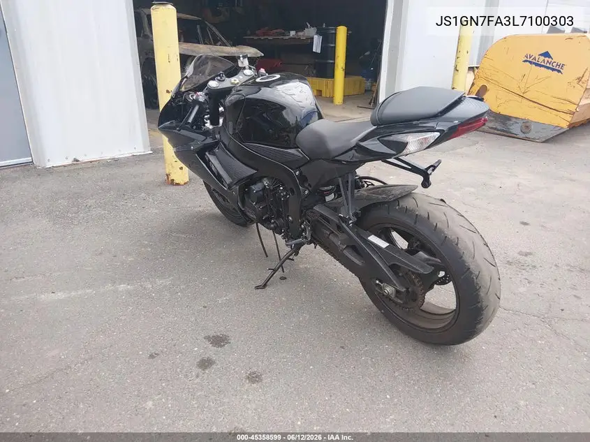 2020 Suzuki Gsx-R600 VIN: JS1GN7FA3L7100303 Lot: 45358599