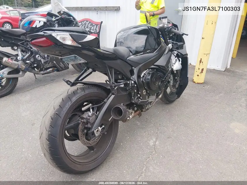 2020 Suzuki Gsx-R600 VIN: JS1GN7FA3L7100303 Lot: 45358599
