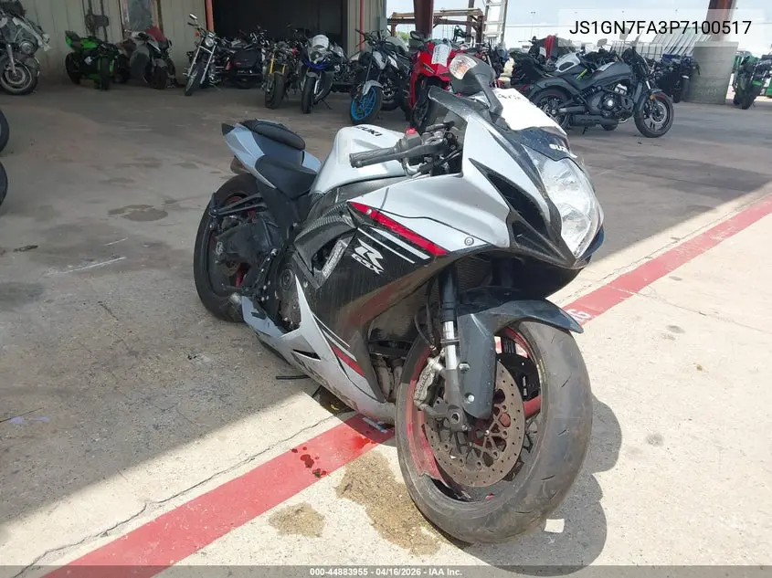 2023 Suzuki Gsx-R600 VIN: JS1GN7FA3P7100517 Lot: 44883955