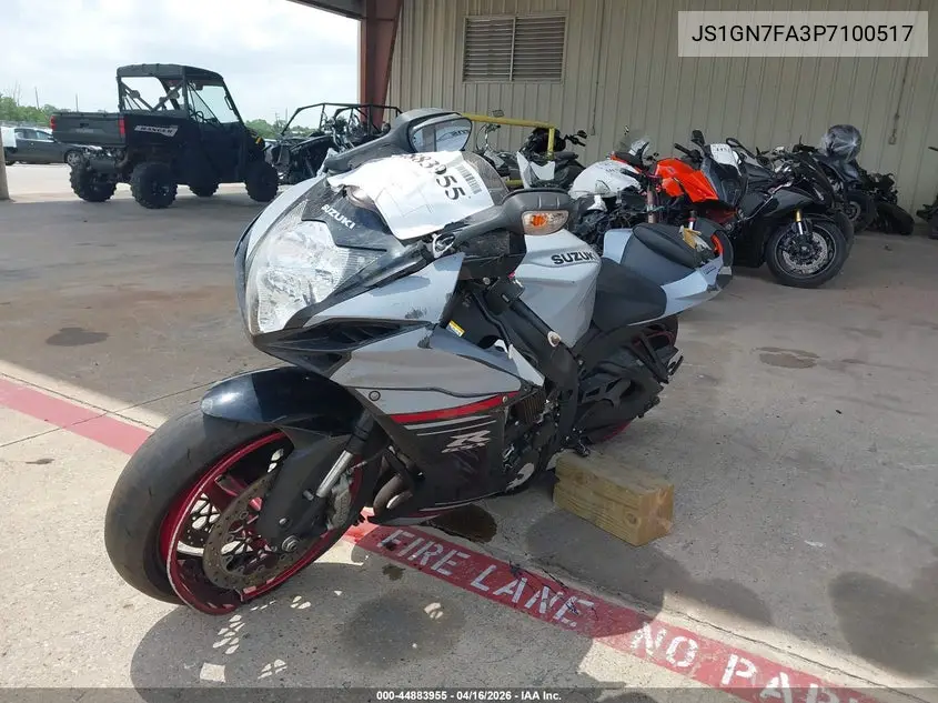 2023 Suzuki Gsx-R600 VIN: JS1GN7FA3P7100517 Lot: 44883955