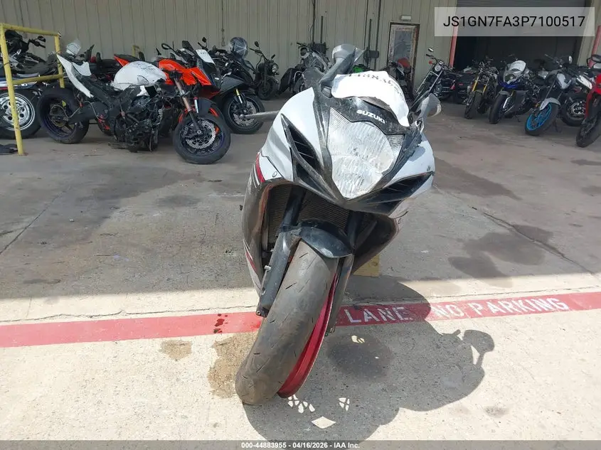 2023 Suzuki Gsx-R600 VIN: JS1GN7FA3P7100517 Lot: 44883955