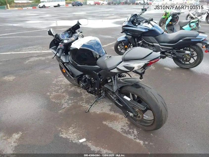2024 Suzuki Gsx-R600 VIN: JS1GN7FA6R7100515 Lot: 43864364