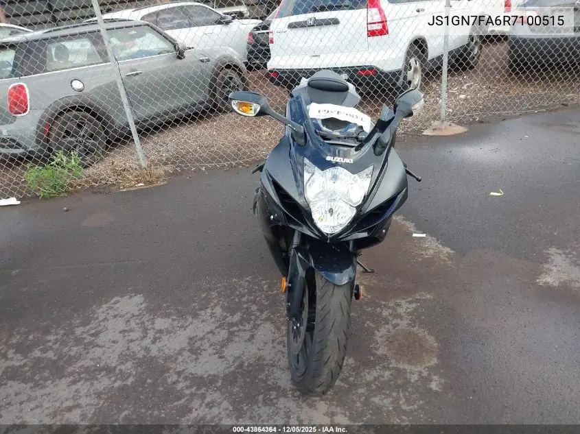 2024 Suzuki Gsx-R600 VIN: JS1GN7FA6R7100515 Lot: 43864364