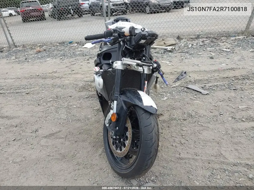 2024 Suzuki Gsx-R600 VIN: JS1GN7FA2R7100818 Lot: 45670412