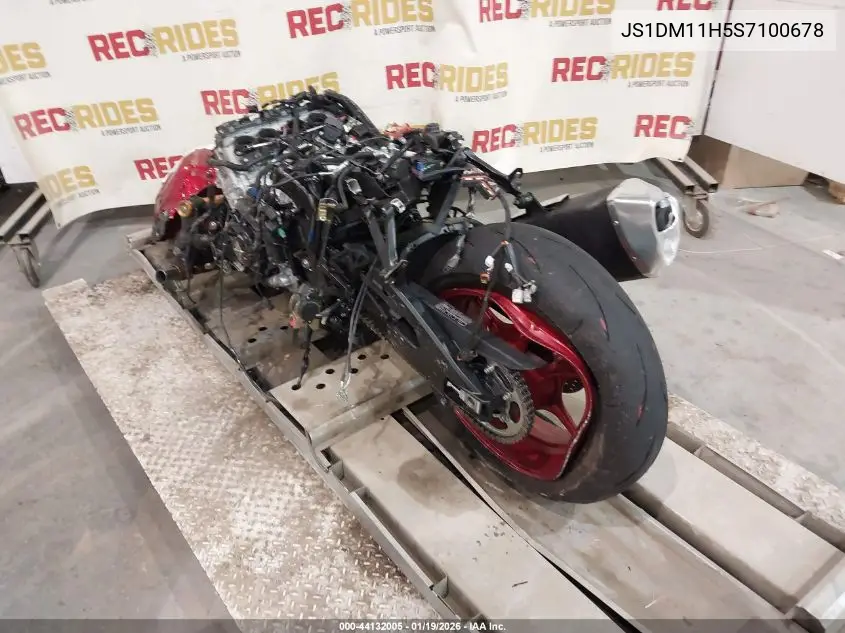 2025 Suzuki Gsx-R1000 R VIN: JS1DM11H5S7100678 Lot: 44132005