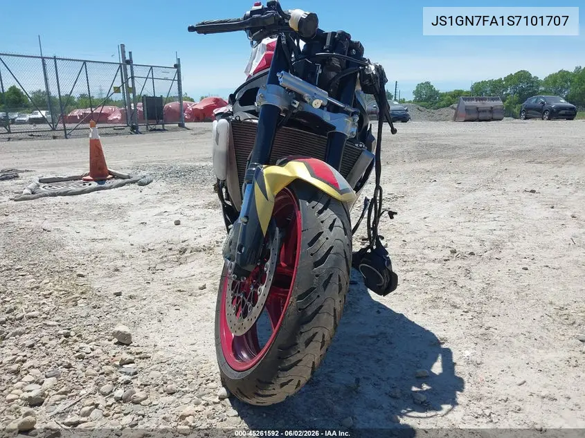 2025 Suzuki Gsx-R600 VIN: JS1GN7FA1S7101707 Lot: 45261592