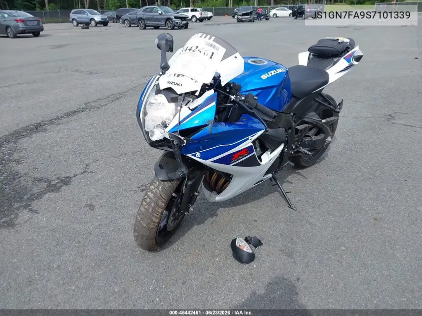 2025 Suzuki Gsx-R600 VIN: JS1GN7FA9S7101339 Lot: 45442461