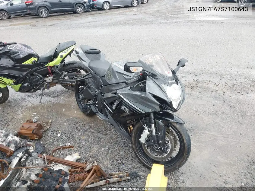 2025 Suzuki Gsx-R600 VIN: JS1GN7FA7S7100643 Lot: 45484945