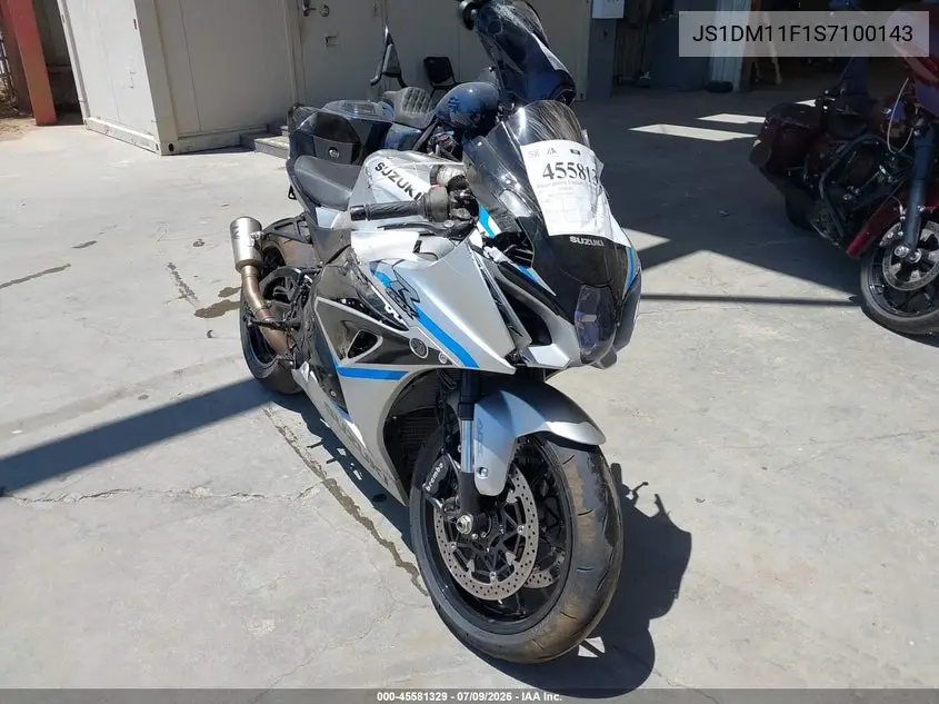 2025 Suzuki Gsx-R1000 VIN: JS1DM11F1S7100143 Lot: 45581329