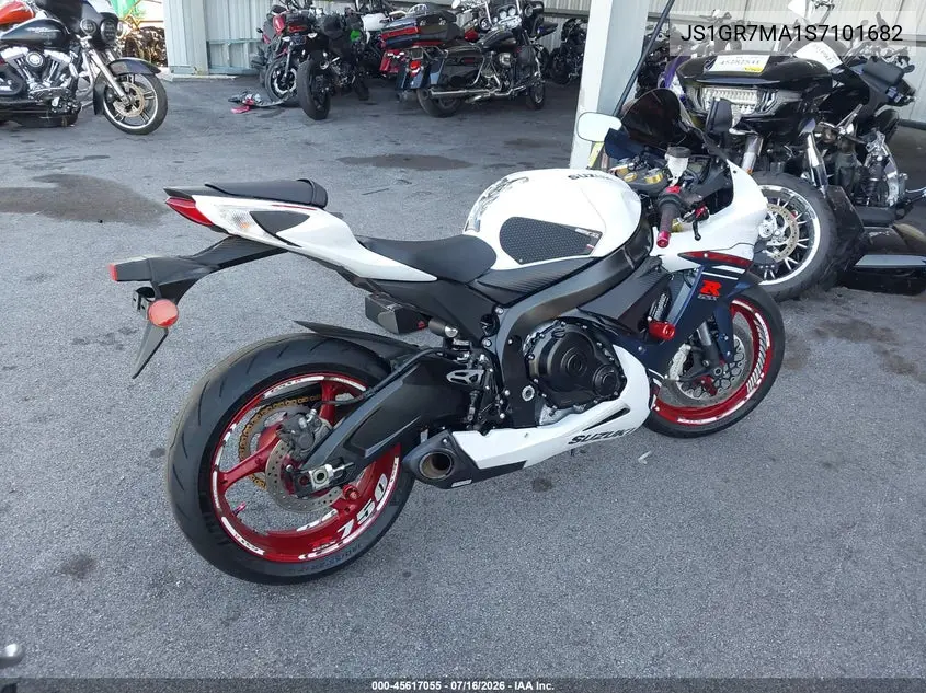 2025 Suzuki Gsx-R750 VIN: JS1GR7MA1S7101682 Lot: 45617055