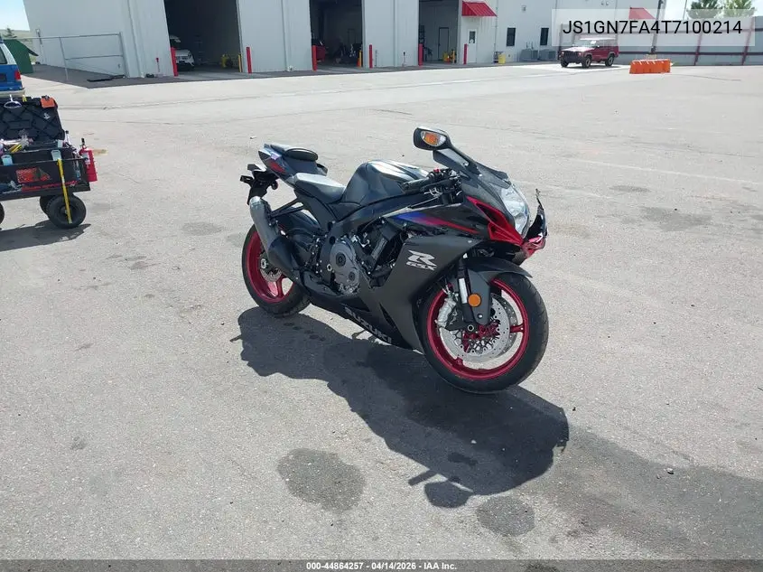 2026 Suzuki Gsx-R600 VIN: JS1GN7FA4T7100214 Lot: 44864257