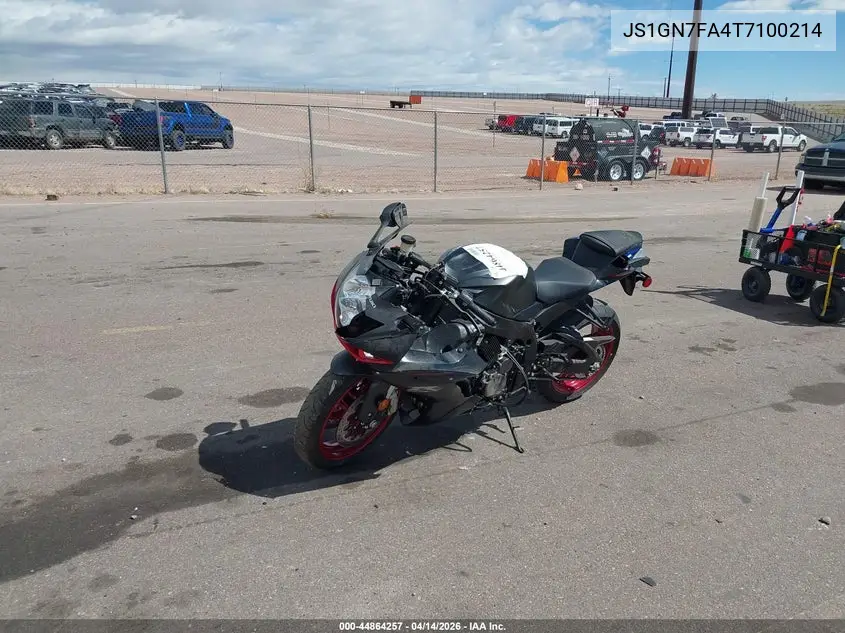 2026 Suzuki Gsx-R600 VIN: JS1GN7FA4T7100214 Lot: 44864257