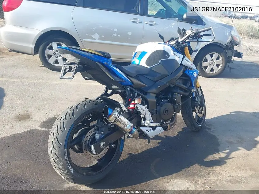 2015 Suzuki Gsx-S750 VIN: JS1GR7NA0F2102016 Lot: 45617618