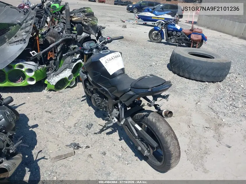 2015 Suzuki Gsx-S750 VIN: JS1GR7NA9F2101236 Lot: 45643664