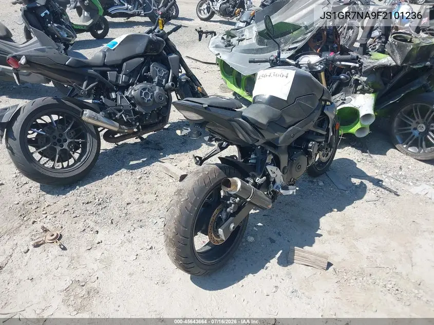 2015 Suzuki Gsx-S750 VIN: JS1GR7NA9F2101236 Lot: 45643664