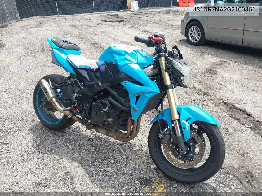 2016 Suzuki Gsx-S750 VIN: JS1GR7NA2G2100351 Lot: 45006049