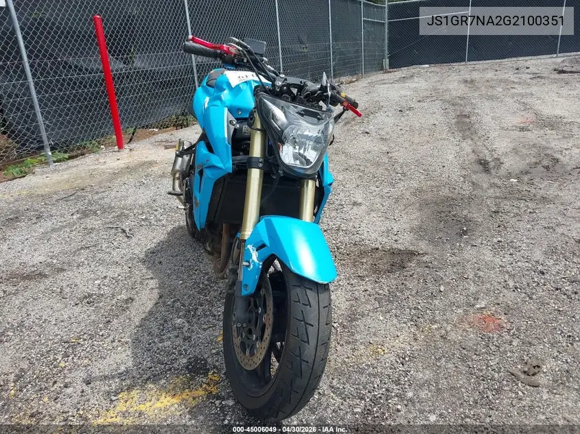 2016 Suzuki Gsx-S750 VIN: JS1GR7NA2G2100351 Lot: 45006049