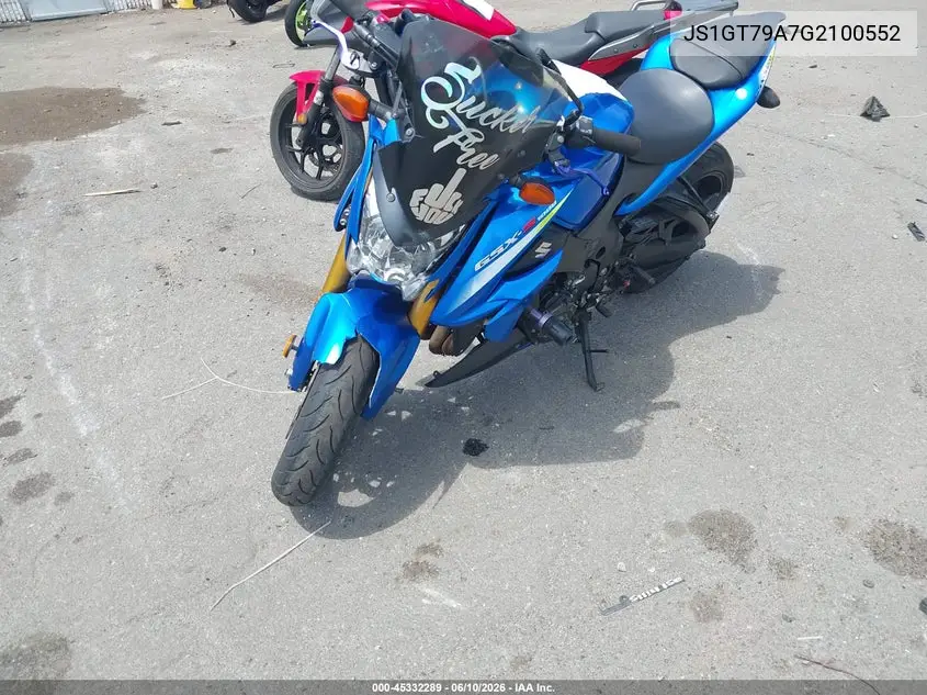 2016 Suzuki Gsx-S1000 VIN: JS1GT79A7G2100552 Lot: 45332289