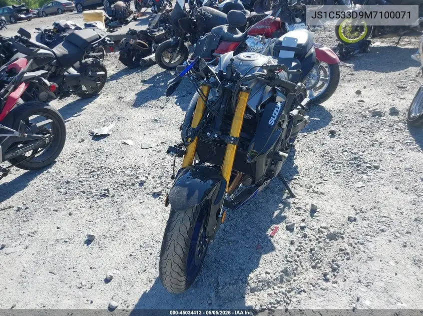2021 Suzuki Gsx-S750 M/Z VIN: JS1C533D9M7100071 Lot: 45034413