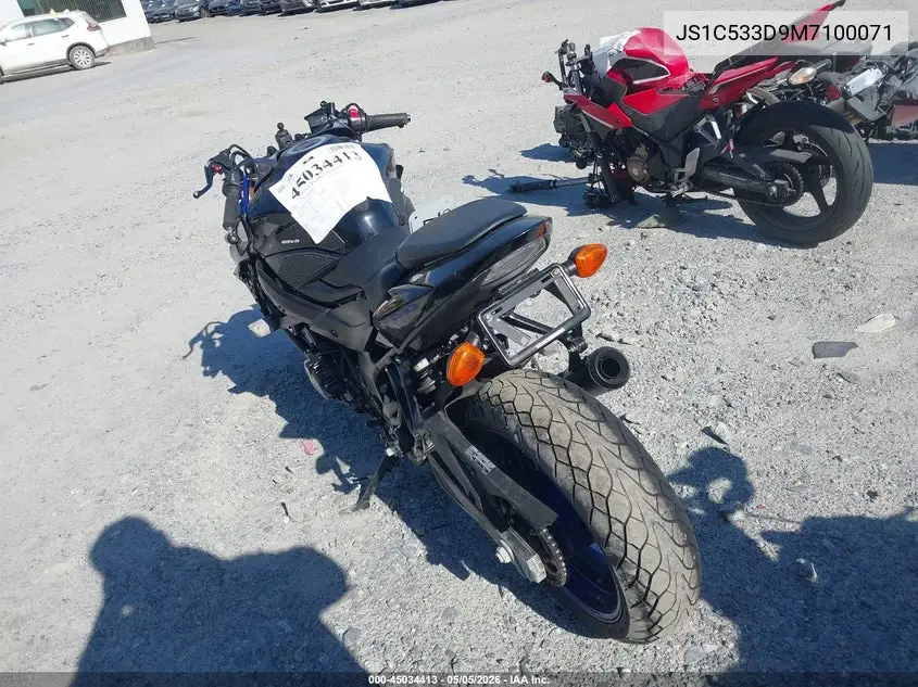 2021 Suzuki Gsx-S750 M/Z VIN: JS1C533D9M7100071 Lot: 45034413