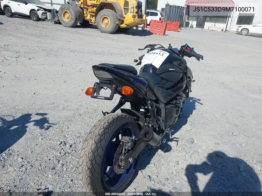 2021 Suzuki Gsx-S750 M/Z VIN: JS1C533D9M7100071 Lot: 45034413