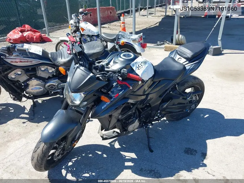 2022 Suzuki Gsx-S750 M/Z VIN: JS1C533B9N7101060 Lot: 45370608