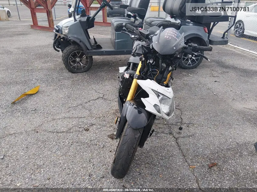 2022 Suzuki Gsx-S750 M/Z VIN: JS1C533B7N7100781 Lot: 45481823