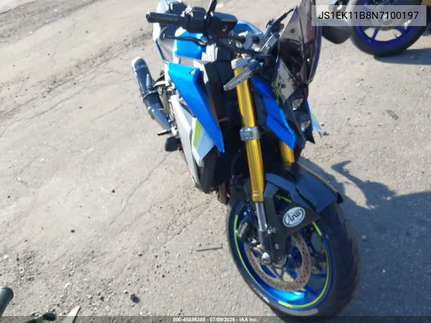 2022 Suzuki Gsx-S1000 A VIN: JS1EK11B8N7100197 Lot: 45556388