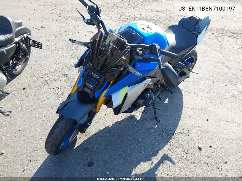 2022 Suzuki Gsx-S1000 A VIN: JS1EK11B8N7100197 Lot: 45556388