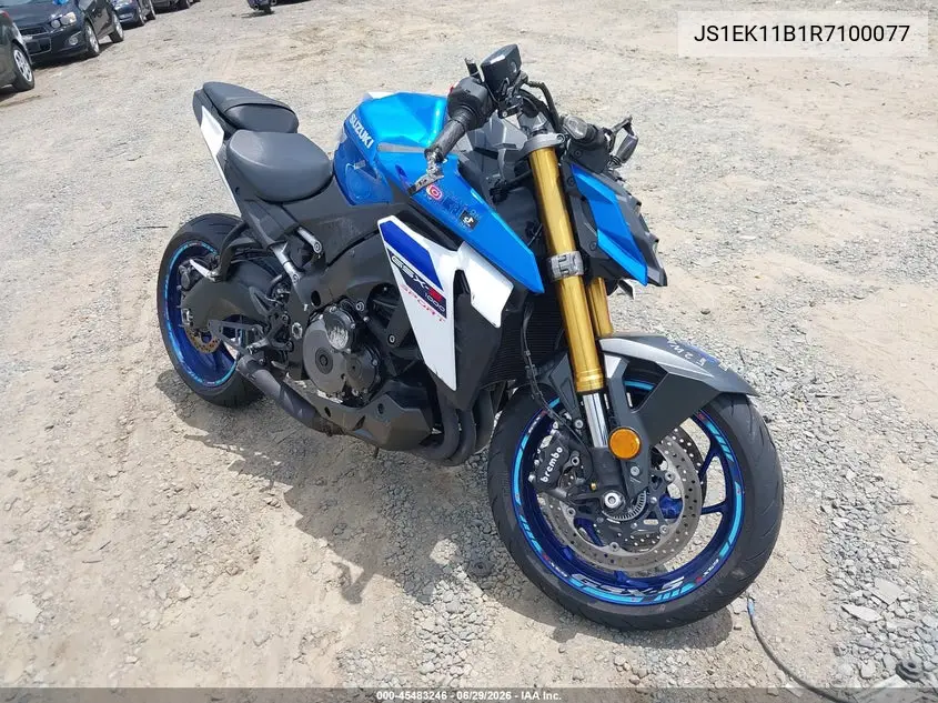 2024 Suzuki Gsx-S1000 A VIN: JS1EK11B1R7100077 Lot: 45483246