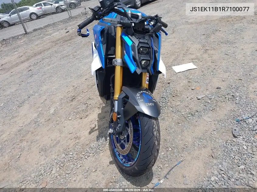 2024 Suzuki Gsx-S1000 A VIN: JS1EK11B1R7100077 Lot: 45483246