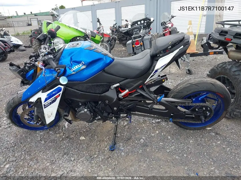 2024 Suzuki Gsx-S1000 A VIN: JS1EK11B7R7100147 Lot: 45550438