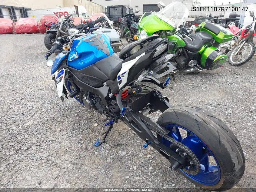 2024 Suzuki Gsx-S1000 A VIN: JS1EK11B7R7100147 Lot: 45550438