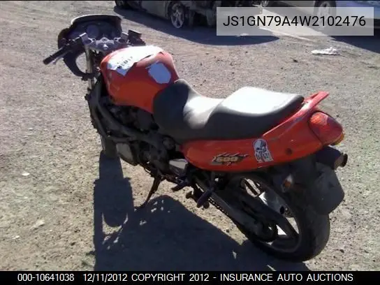 1998 Suzuki Gsx600F VIN: JS1GN79A4W2102476 Lot: 10641038