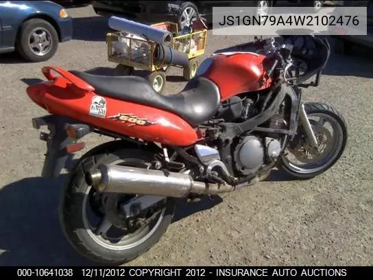 1998 Suzuki Gsx600F VIN: JS1GN79A4W2102476 Lot: 10641038
