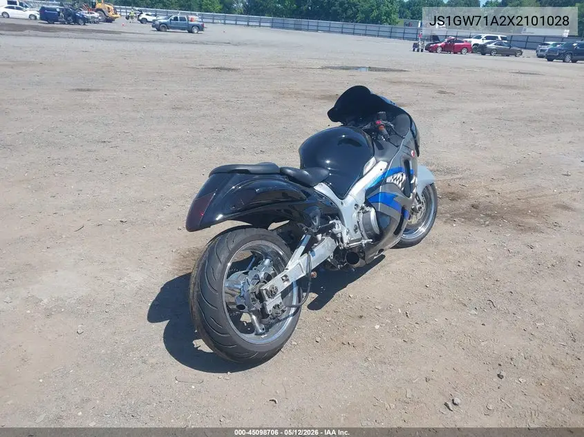 1999 Suzuki Gsx1300 R VIN: JS1GW71A2X2101028 Lot: 45098706