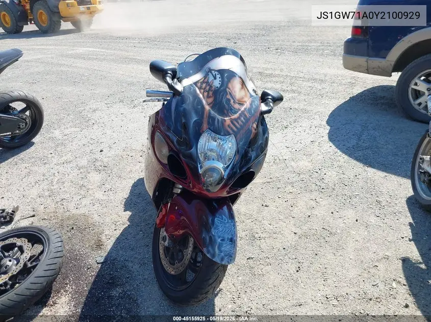 2000 Suzuki Gsx1300 R VIN: JS1GW71A0Y2100929 Lot: 45155925