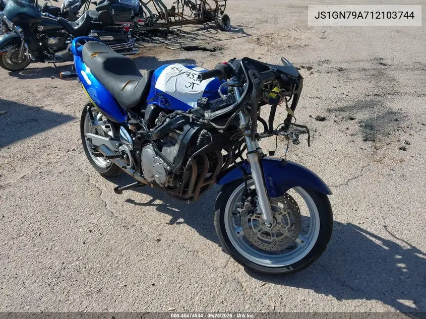 2001 Suzuki Gsx600 F VIN: JS1GN79A712103744 Lot: 45474534
