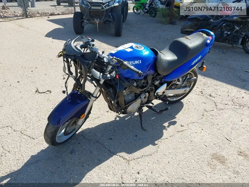 2001 Suzuki Gsx600 F VIN: JS1GN79A712103744 Lot: 45474534