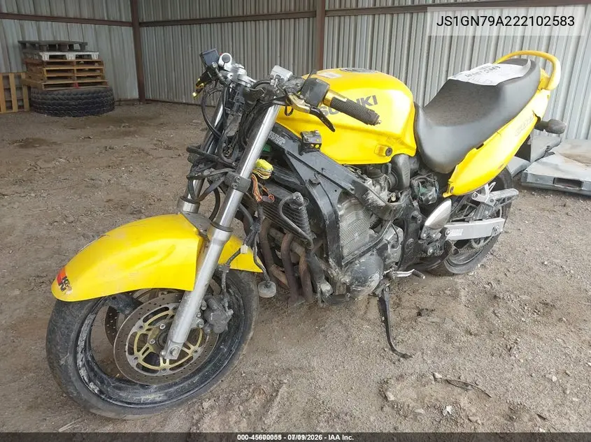 2002 Suzuki Gsx600 F VIN: JS1GN79A222102583 Lot: 45600055