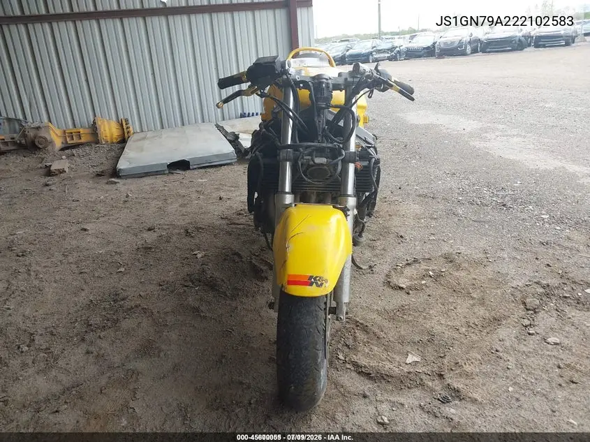 2002 Suzuki Gsx600 F VIN: JS1GN79A222102583 Lot: 45600055