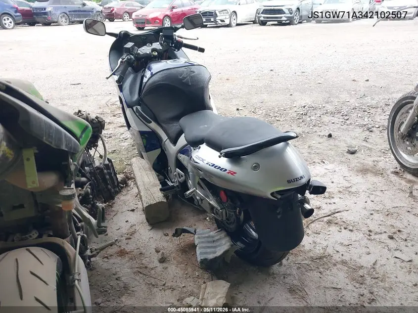 2004 Suzuki Gsx1300 R VIN: JS1GW71A342102507 Lot: 45085941